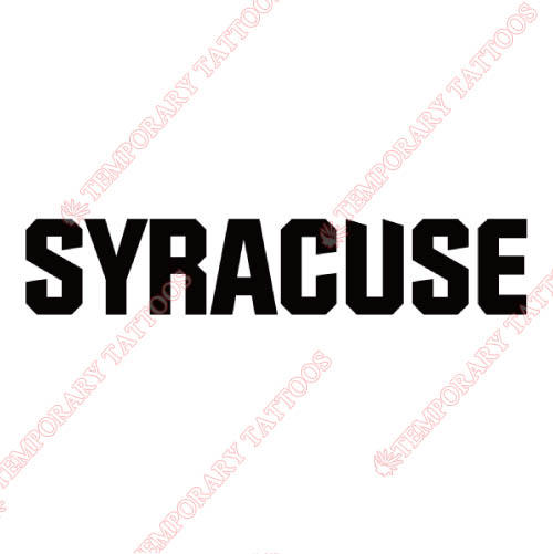 Syracuse Orange Customize Temporary Tattoos Stickers NO.6411